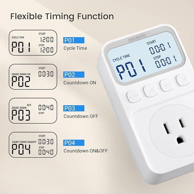 INKBIRD Digital Thermostat Outlet Temperature Controller Outlet Socket - Image 5