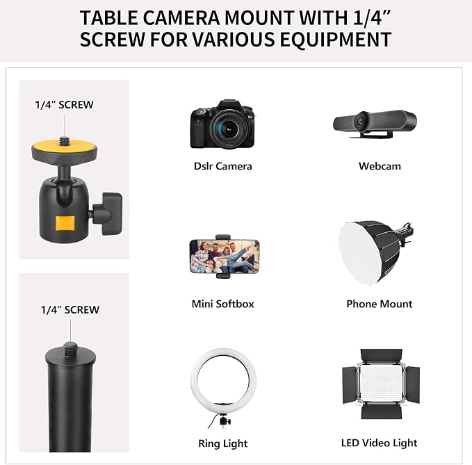Camera Desk Mount Table Stand - Image 6
