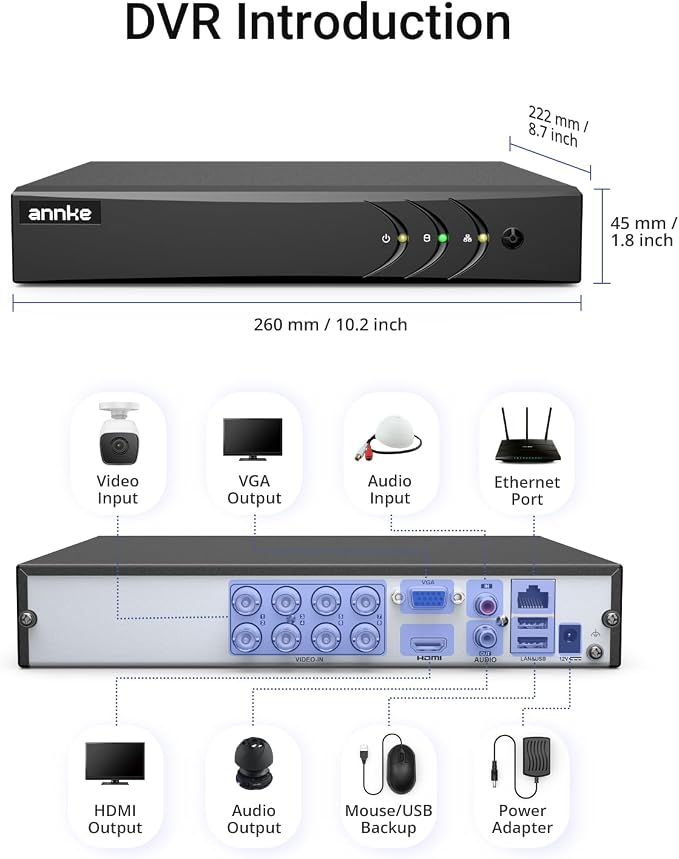 ANNKE 8CH 3K Lite Security Digital Video Recorder - Image 8