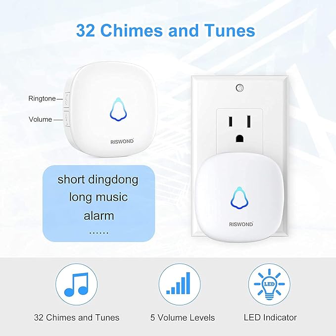 Wireless Motion Sensor Door Chime: Business Entry Doorbell Indoor Motion - Image 2
