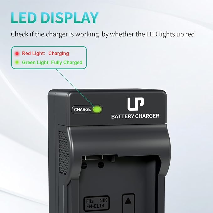 LP EN-EL14 EN EL14a Battery Charger, Charger Compatible - Image 4