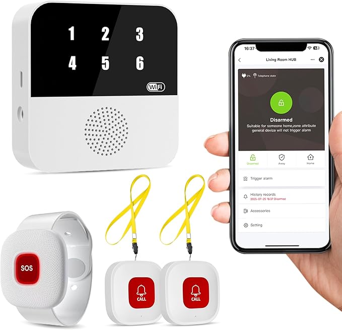 PILSAMAS WiFi Caregiver Pager Smart Call System by PILSAMAS