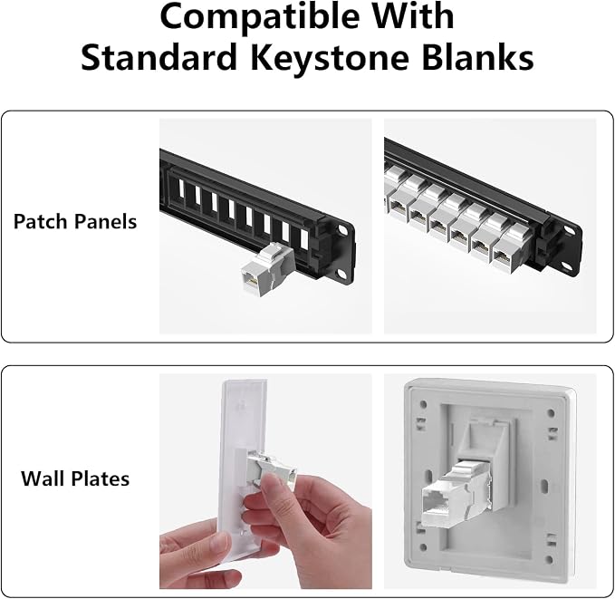 Jadaol UL Listed RJ45 Coupler, 10Gbps Gold-Plated Contacts Pass Through RJ45 - Image 6