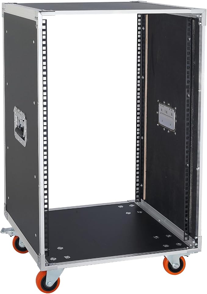 AV Gear Rack 16U Home Audio & Video Stage Stereo Equipment Storage Cabinet - Image 9