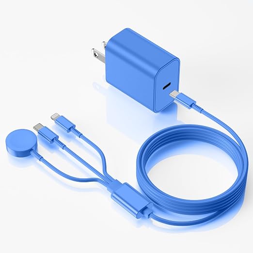 Upgraded Apple Watch Charger, 3 in 1 Multi Charging Cable 6FT, Magnetic Fast by Gyusity