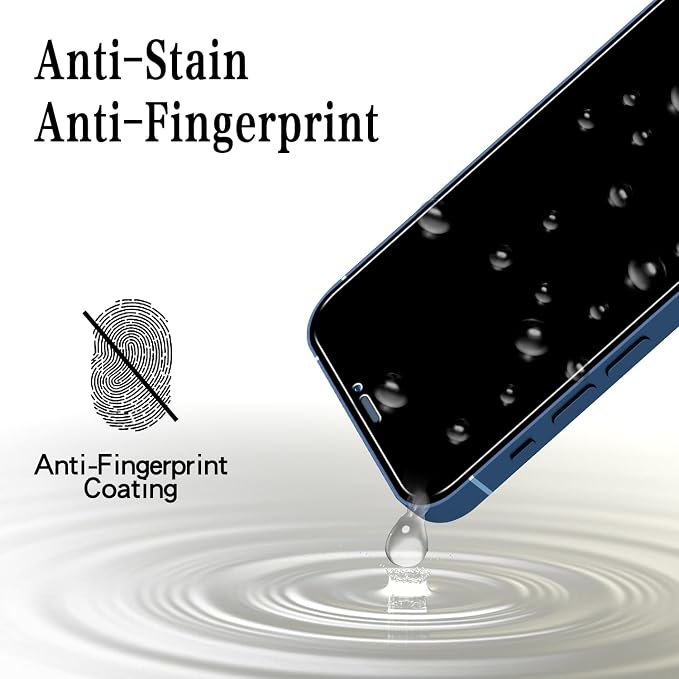 MAYtobe [2+2 Pack Designed for iPhone 12 Mini Privacy Screen Protector - Image 5