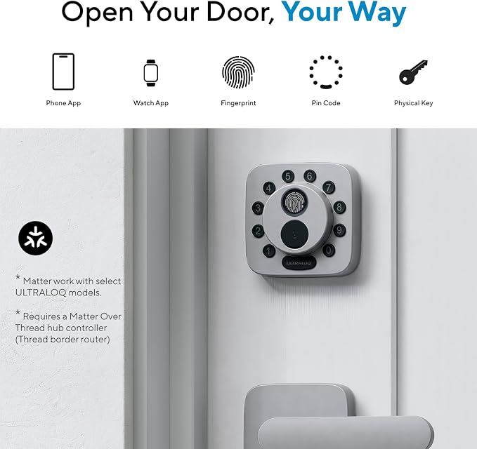 ULTRALOQ Bolt SE Smart Lock, Built-in Wi-Fi, Matter Over Thread, Works - Image 2