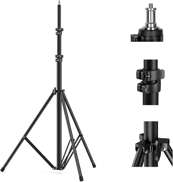 SMALLRIG Photography Light Stand 110"/9.2ft/280cm, Air-Cushioned Aluminum Photo by SmallRig