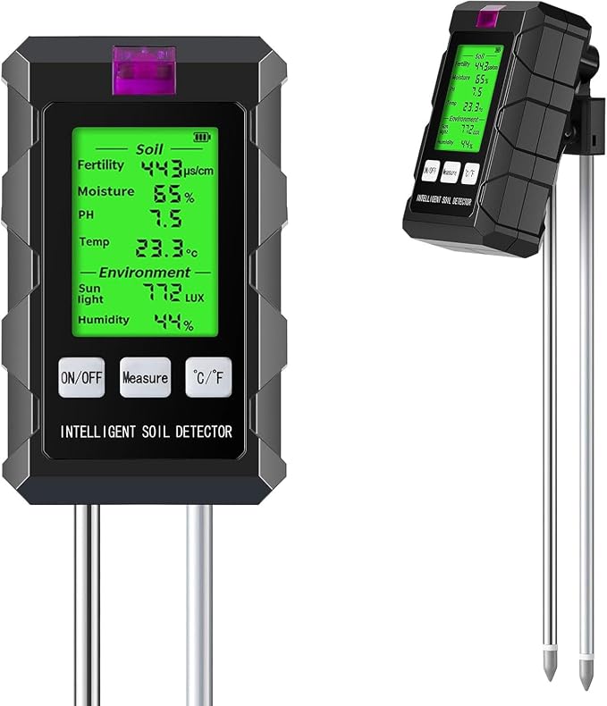 6-in-1 Soil Moisture Meter, Soil Tester by BDZMLITE
