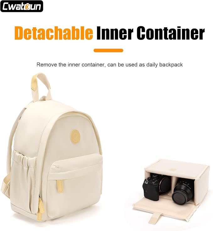 Cwatcun Camera Backpack Bag Small - Image 4