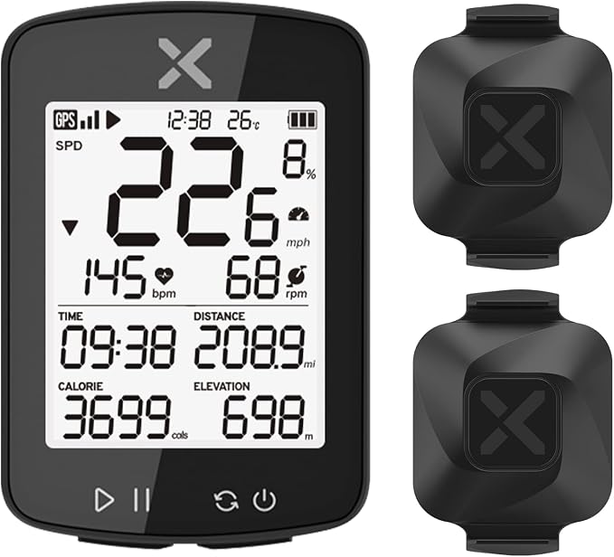 XOSS G+ Gen2 GPS Bike Computer ANT+/ Bluetooth IPX7 Cycling Computer by XOSS