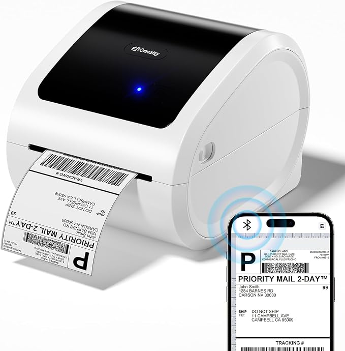 Bluetooth Shipping Label Printer 4x6 by OmezizyLabelPrinter