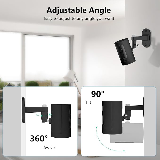 2Pack Ring Camera Wall Mount for Ring Stick Up Cam & Ring Outdoor Cam Plus - Image 3