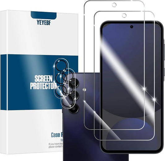 Screen Protector for Samsung Galaxy S24 FE, Tempered Glass for Galaxy S24 FE & by YEYEBF