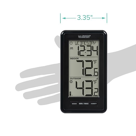 La Crosse Technology 308-43647-INT Digital Black Wireless Thermometer - Image 5