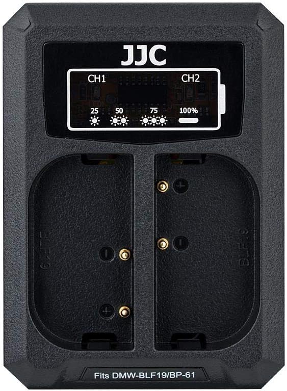 JJC DMW-BLF19 & DMW-BLK22 Battery Charger USB Dual Slot by JJC