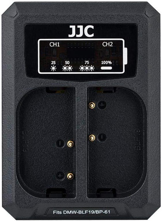 JJC DMW-BLF19 & DMW-BLK22 Battery Charger USB Dual Slot by JJC