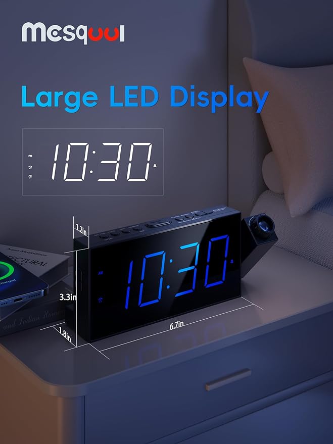 Mesqool Projection Alarm Clock - Image 2