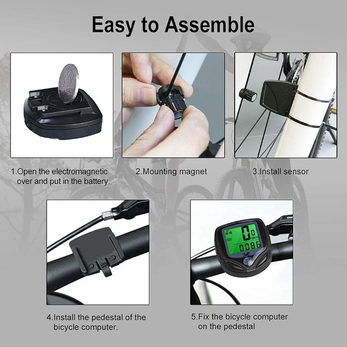 SY Bicycle Speedometer and Odometer Wireless Waterproof Cycle Bike Computer - Image 3