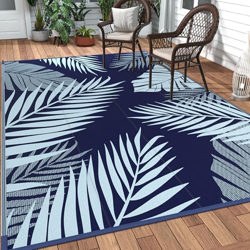 GENIMO Outdoor Rug, Waterproof Plastic Rugs 10'x14' by GENIMO