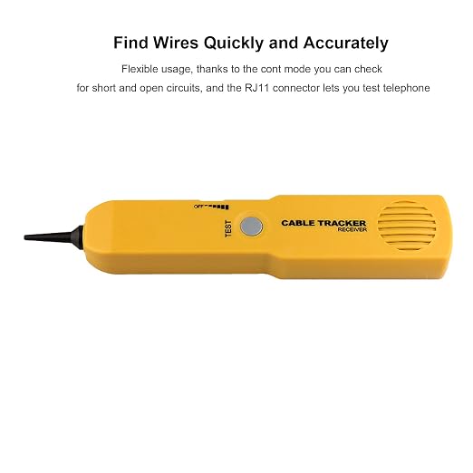 Electrical Wire Tracer Circuit Tester w/Tone Generator & Probe Kit, Cable - Image 3