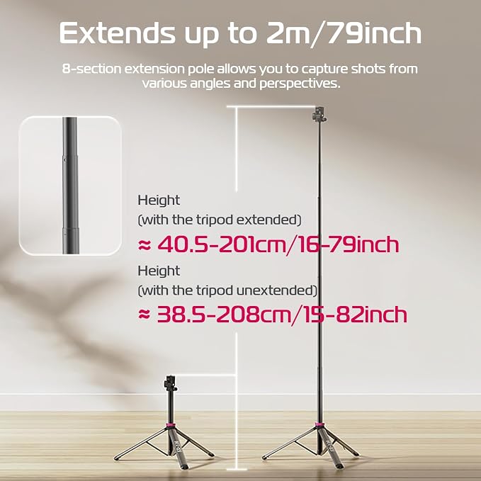 ULANZI MT-89 Extendable Tripod Aluminum, Camera Phone Tripod - Image 4