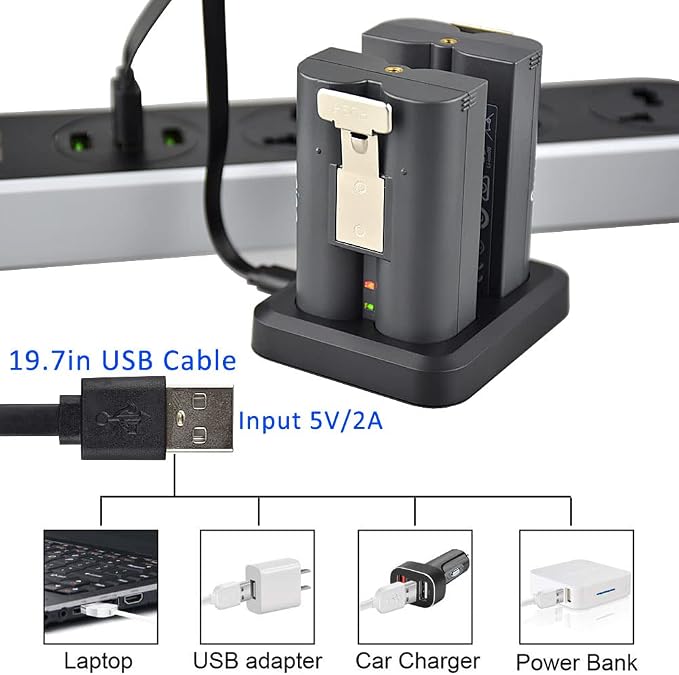 Battery Charger for Ring Rechargeable Battery, Dual Ring Battery Charger - Image 6