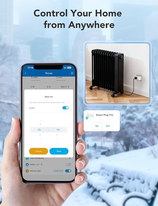 Govee Smart Plug with Energy Monitoring, WiFi Bluetooth Plug Work with Alexa - Image 5