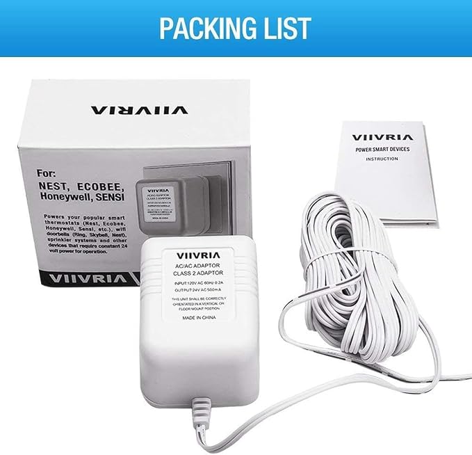AC 24 Volt Transformer, C Wire Adapter, Compatible - Image 7
