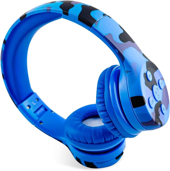 Toddler Headphones Wireless, Kids camo Bluetooth Headphones, 5 Button Easy Use by yusonic