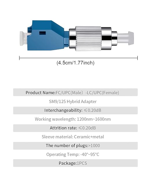 30 Pcs Visual Fault Locator Fiber Adapter, Fiber Optic Connector, Single Mode - Image 5