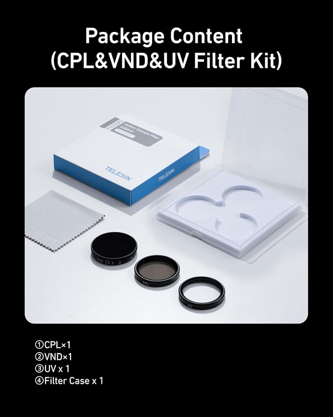 TELESIN Filters Set for DJI Osmo Action 5 Pro/4/3 Xtra Edge/Xtra Edge Pro - Image 9