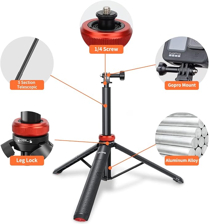 UURig Telescopic Selfie Stick Long - Image 3