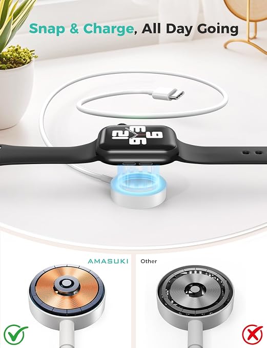 2026 Upgraded USB C for Apple Watch Charger Magnetic Fast Charging Cable - Image 2