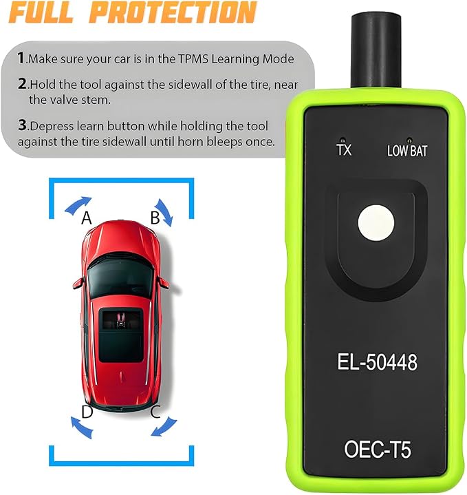 AICEL TPMS Relearn Tool for GM Vehicles, EL-50448 Tire Pressure Monitor Sensor - Image 6