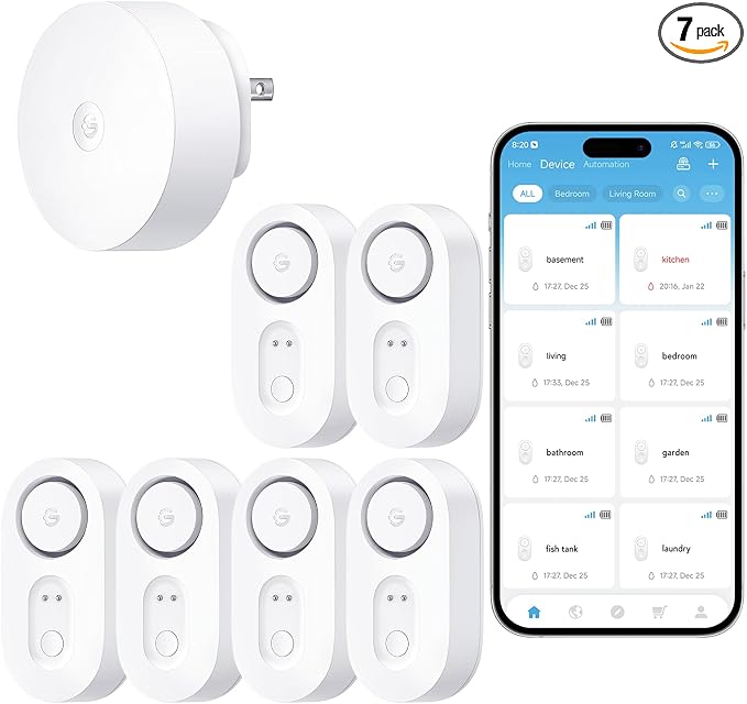 GoveeLife Upgraded Smart Water Leak Detector 1s by GoveeLife