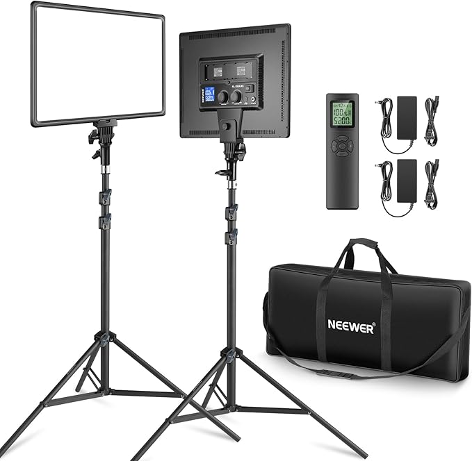 Neewer 18" Led Video Light Panel Key Lighting Kit by Neewer