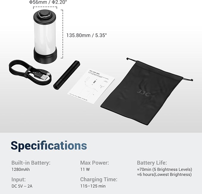 JJC 360° Light Attachment for Insta360 X5 X4 X3 DJI Osmo 360 Gopro Max Xtra 360 - Image 9