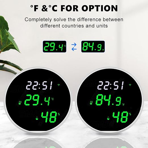 WiFi Room Thermometer Indoor Hygrometer: Smart Temperature Humidity Monitor - Image 4