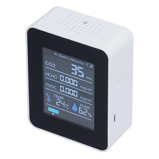 Air Quality Monitor with Clear Alarm Smart Display Real Time Portable Detector - Image 3