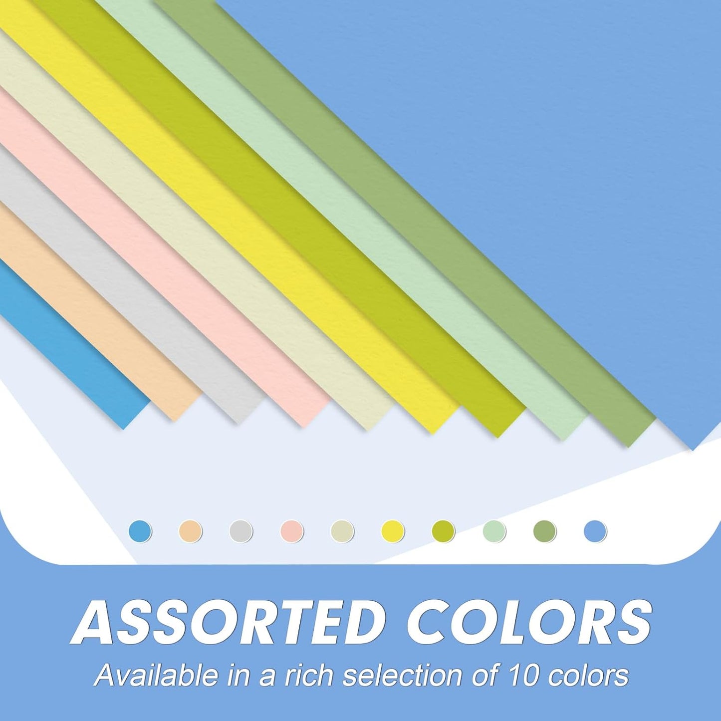 Two Pocket Folders, RAZCC 30 Pack File Folders with Pockets Fit Letter Size Paper, Thick Paper File Folder for School Office Business Home, Assorted 10 Colors