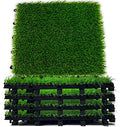 Majestick Goods 8-Count Fake Grass Interlocking Artificial Turf Deck Tiles by MajestickGoods