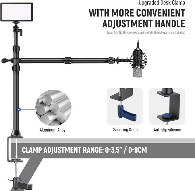NEEWER TL253A+DS001 Table Camera Tripod - Image 8