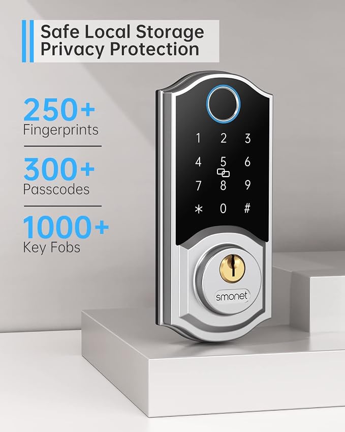 Smart Front Door Lock Set: SMONET Keyless Entry Door Lock - Image 3