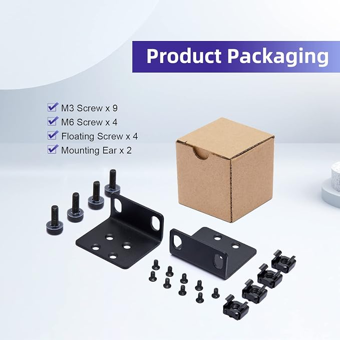 19" Rack Mount Kit for 17.3 inch Wide Switches, Compatible - Image 4