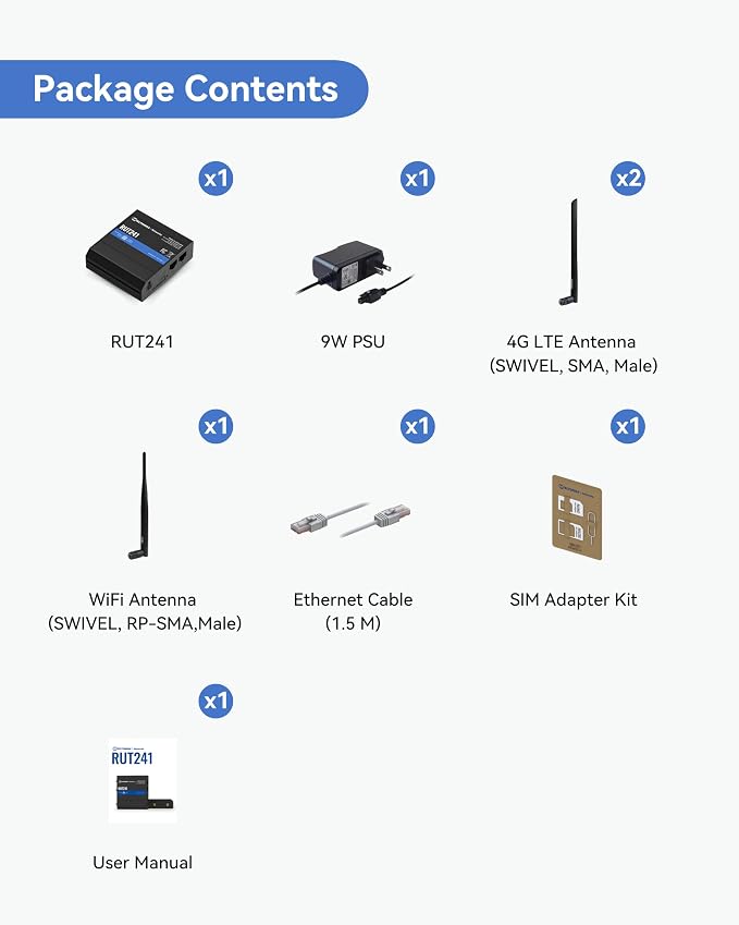 LINOVISION Teltonika RUT241098000 Industrial 4G LTE Cellular Router, 4G LTE - Image 8