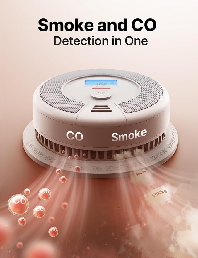 X-Sense Smoke Detector Carbon Monoxide Alarm Combo, 10-Year Non-Replaceable - Image 4