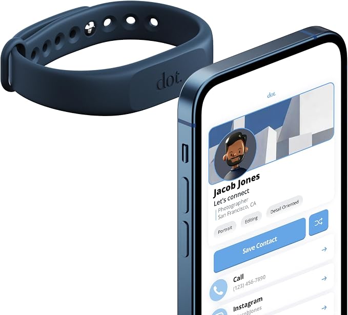 dot. Band - Digital Business Card Wristband - Tap Compatible by dotcards