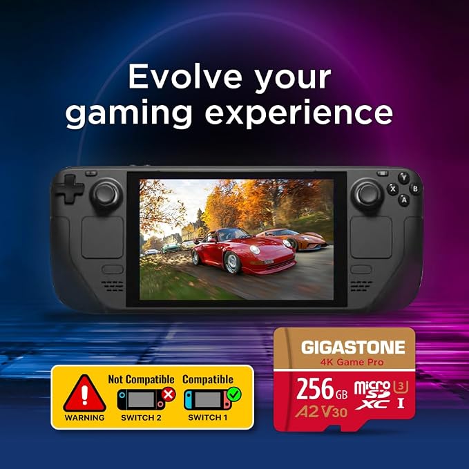 GIGASTONE 256GB Micro SD Card, 4K Game Pro, MicroSDXC Memory Card - Image 7