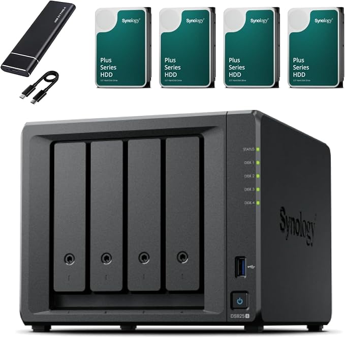 Synology DS925+ NAS Server Bundle 4 Bay by Synology